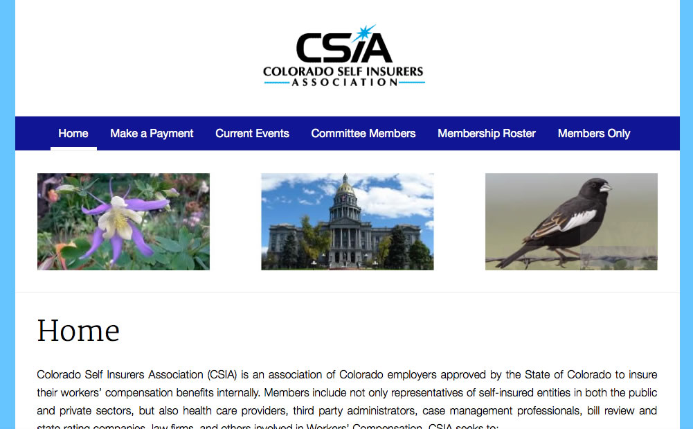 Colorado Self Insurers Association Website | co-sia.org