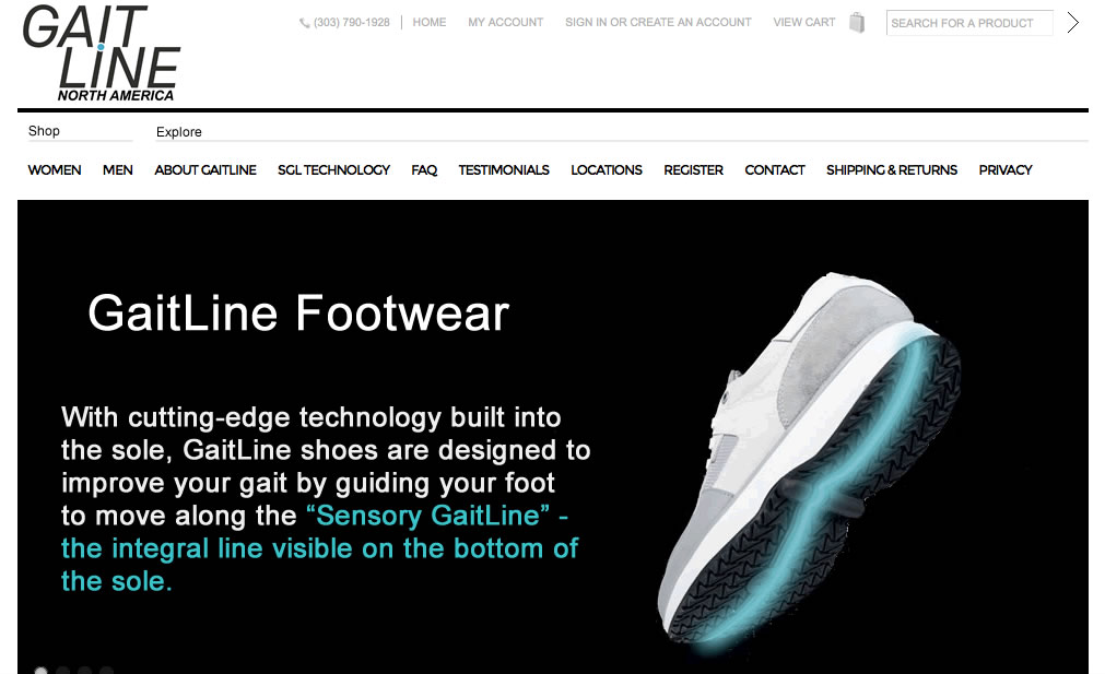 Gaitline Shoes North America Website | gaitlinena.com