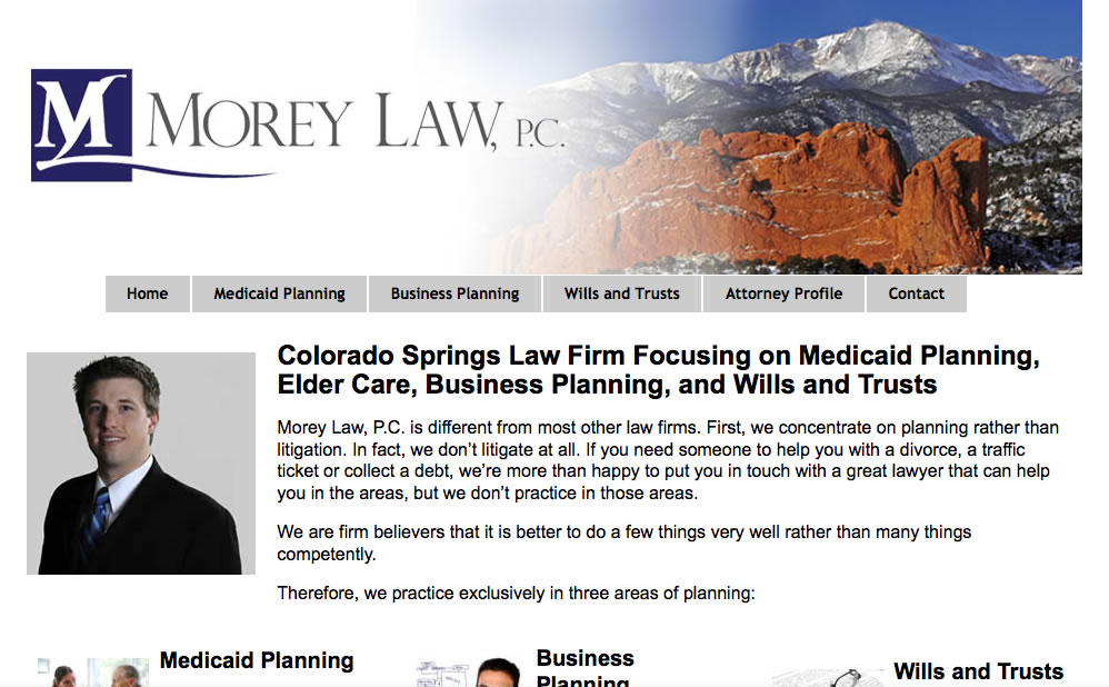 Morey Law P.C. Website