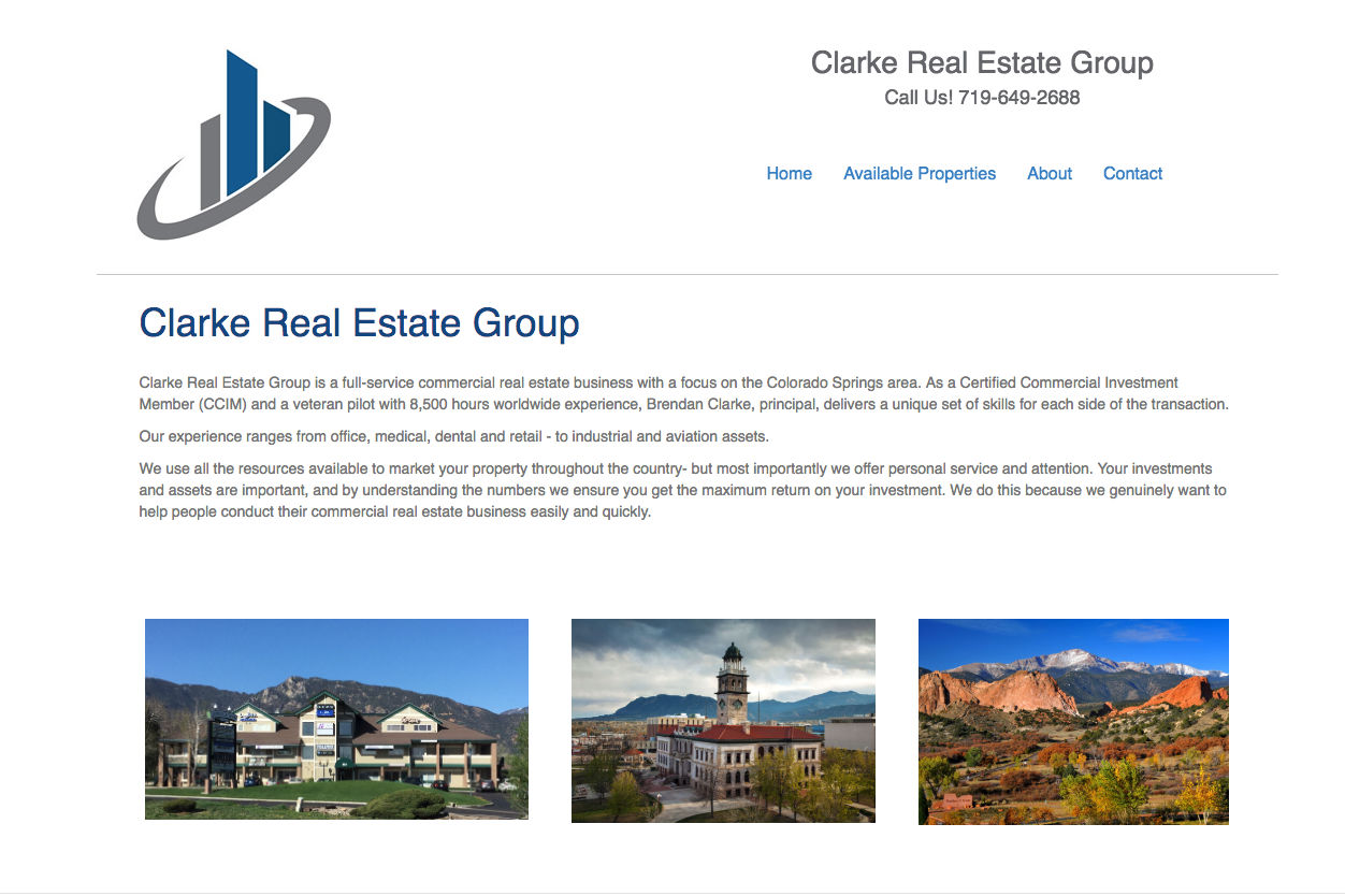Clark Real Estate Group website